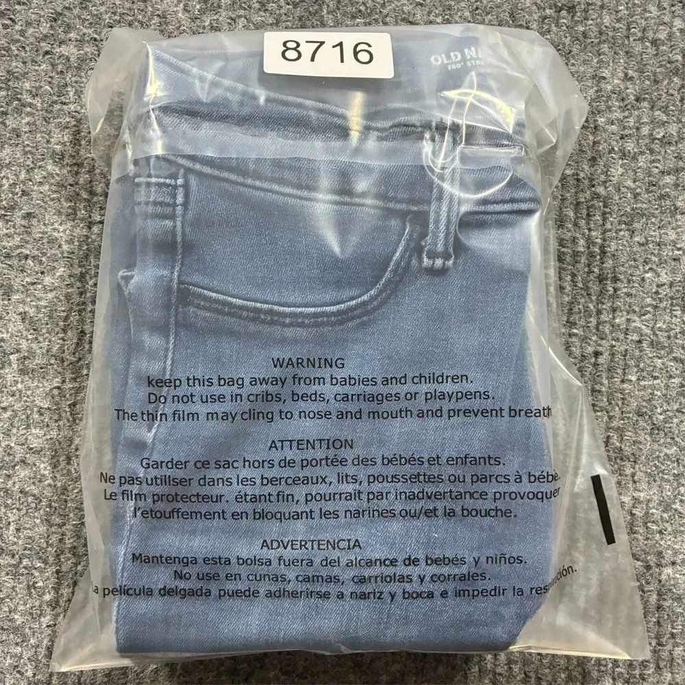 Old Navy 360 Stretch Ballerina Jeggings Girls Size 16‎ Blue Denim Built In Tough